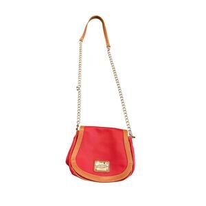 Valentina Italia Red Leather Crossbody Bag